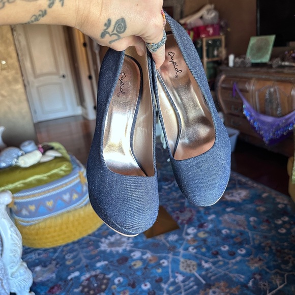 Blue Adorable Heels Denim - Picture 6 of 8